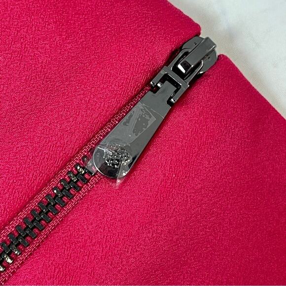 Vince Camuto Pink Silky Dress Layered Front Pleats Size 14 - Picture 11 of 14